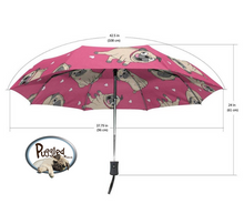 Load image into Gallery viewer, Puggled Umbrella  - exclusive Puggled design
