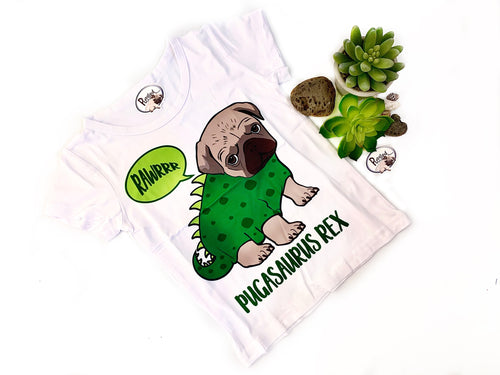 Pugasaurus Rex Kids T-shirt